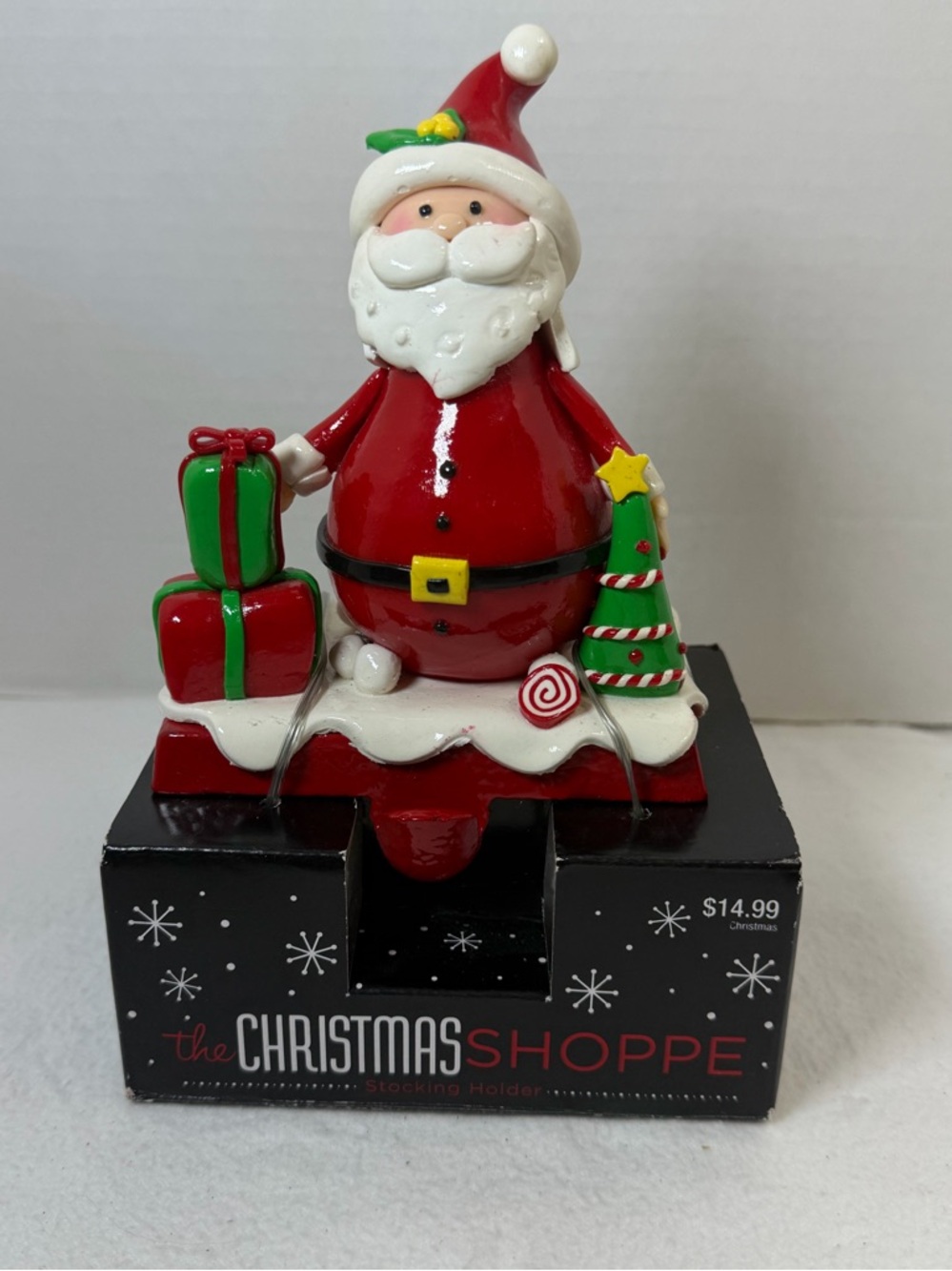 The Christmas Shoppe Santa Claus Stocking Holder 2011 New Holiday Christmas